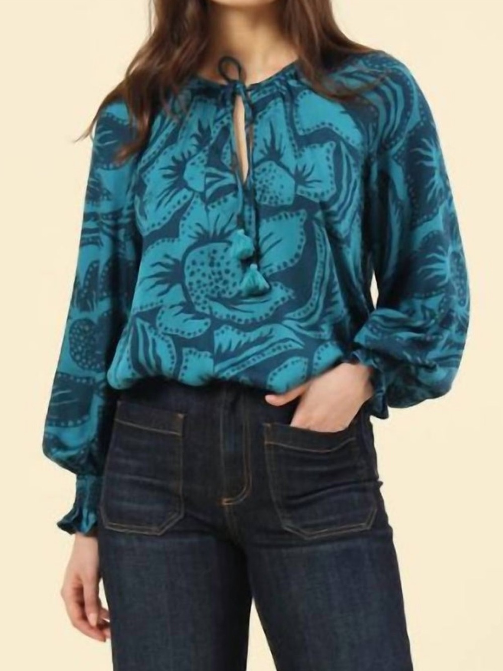 NEW OMIKA riviera blouse in cierra bayou Size Medium